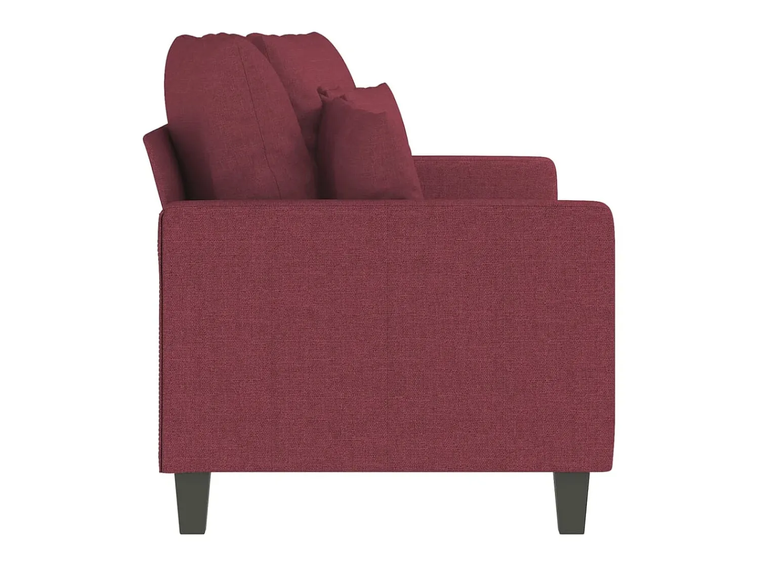 Sofá de 2 lugares tecido 140 cm tinto PT316642^ Sofá