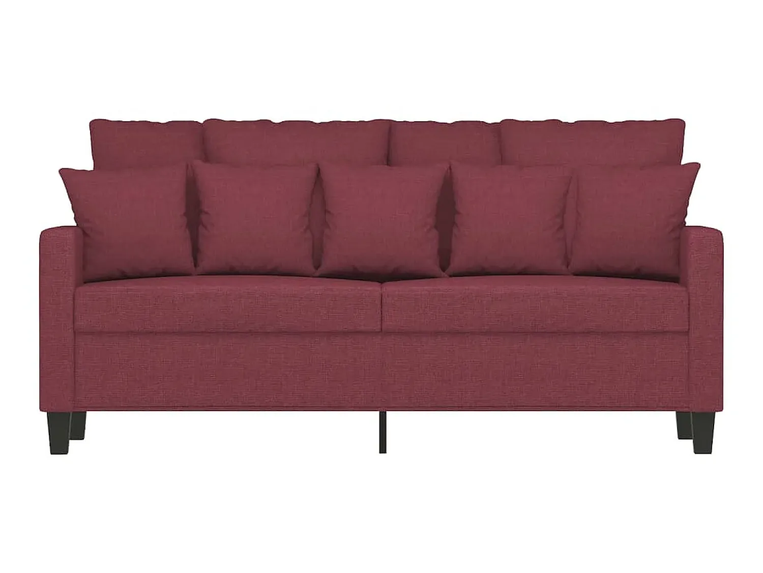 Sofá de 2 lugares tecido 140 cm tinto PT316642^ Sofá