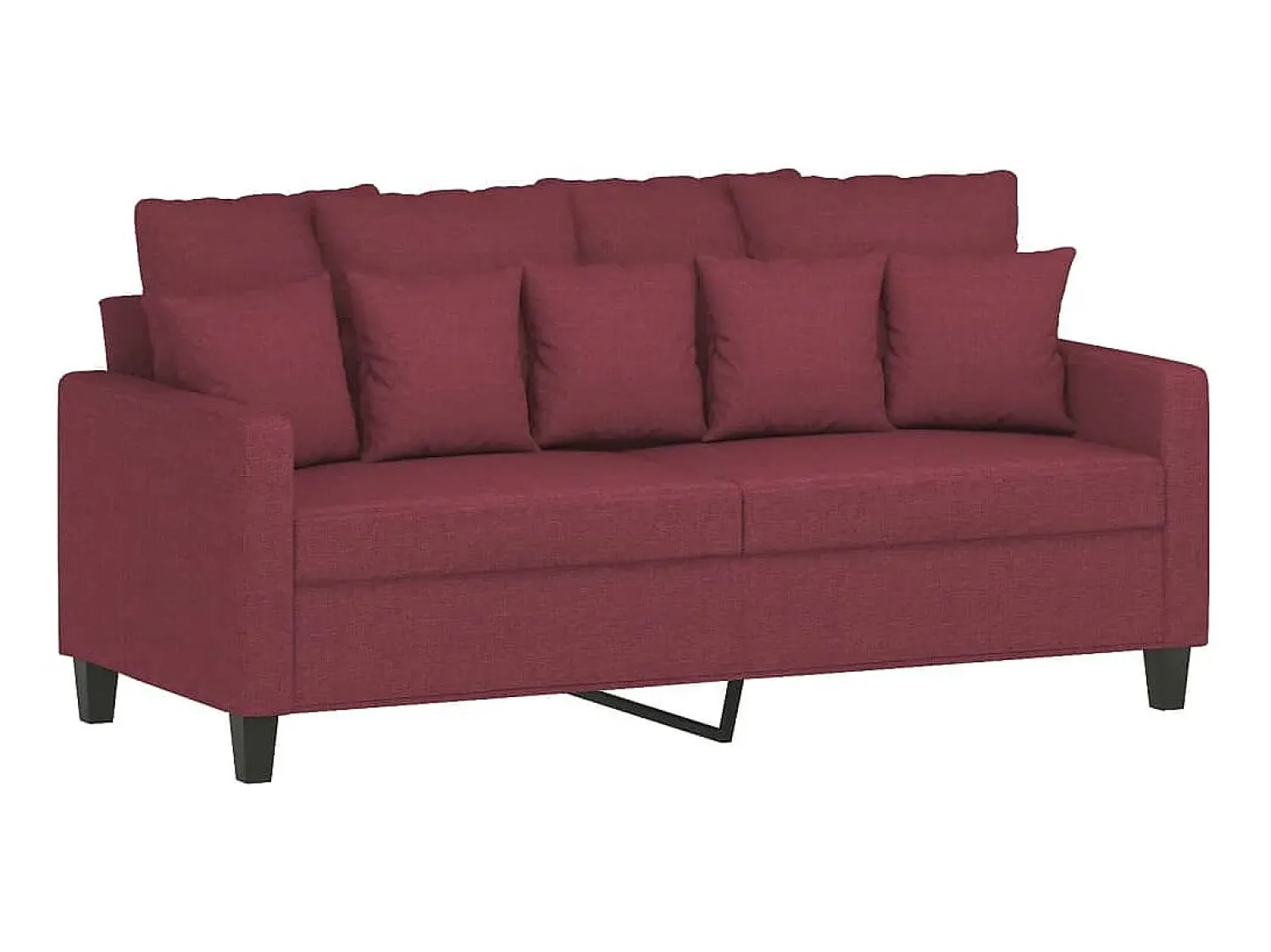 Sofá de 2 lugares tecido 140 cm tinto PT316642^ Sofá