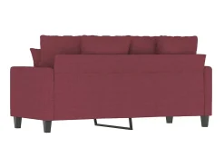 Sofá de 2 lugares tecido 140 cm tinto PT316642^ Sofá