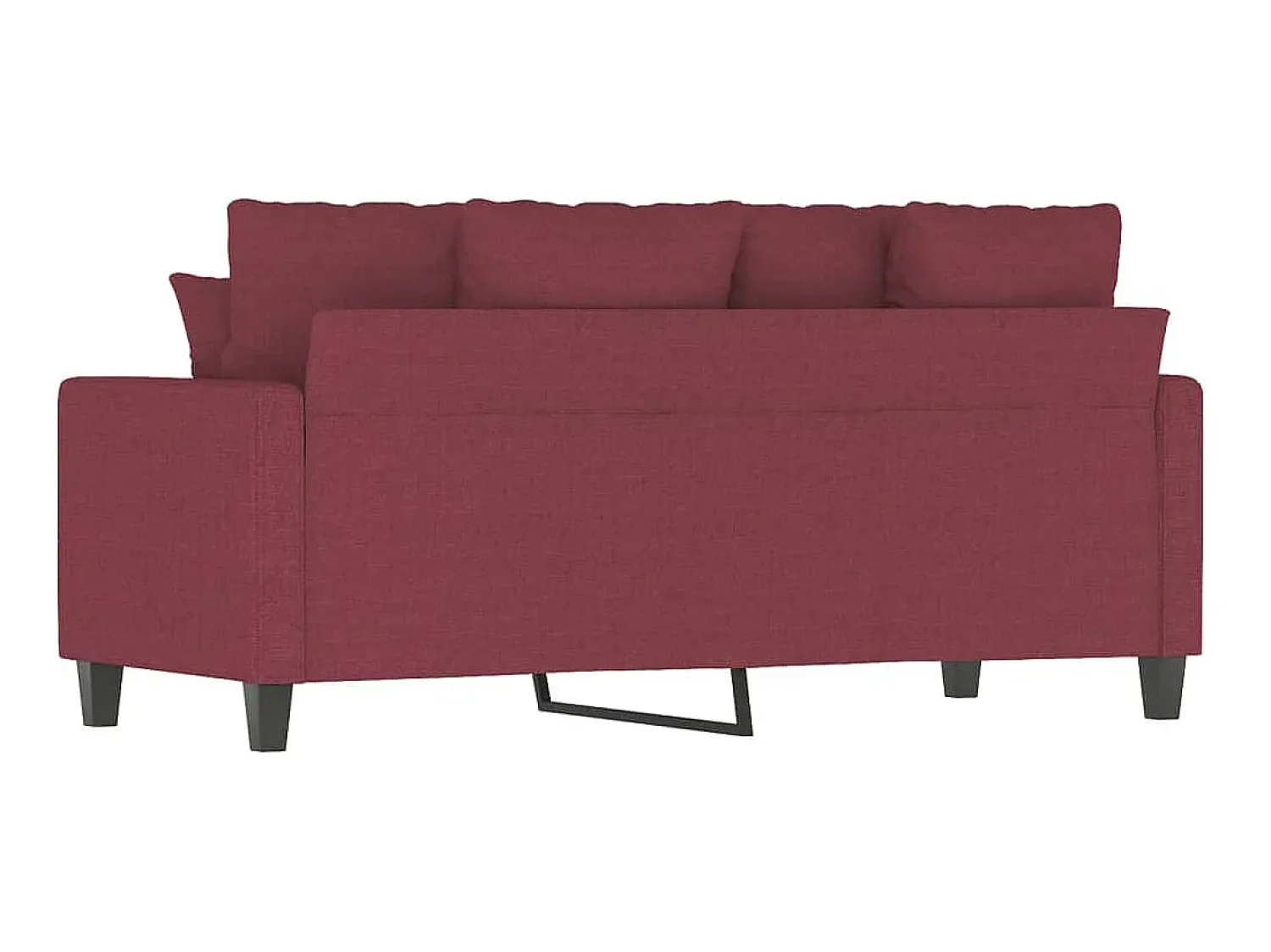 Sofá de 2 lugares tecido 140 cm tinto PT316642^ Sofá