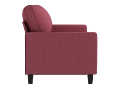 Online vidaxl Sofá de 3 lugares tecido 180 cm tinto Vermelho