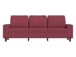 Sofá de 3 lugares tecido 180 cm tinto PT926425^ Sofá
