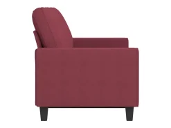 Sofá de 3 lugares tecido 180 cm tinto PT926425^ Sofá