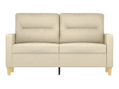 Sofá| Sofá de 2 lugares tecido 120 cm cor PT848887 Creme