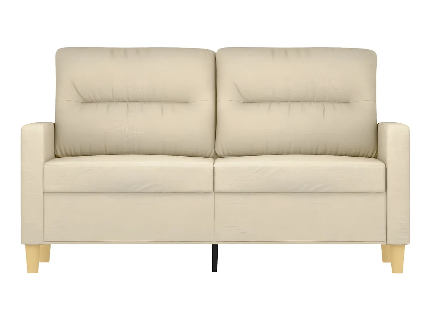 Sofá| Sofá de 2 lugares tecido 120 cm cor PT848887 Creme