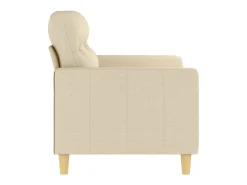 Sofá| Sofá de 2 lugares tecido 120 cm cor PT848887 Creme