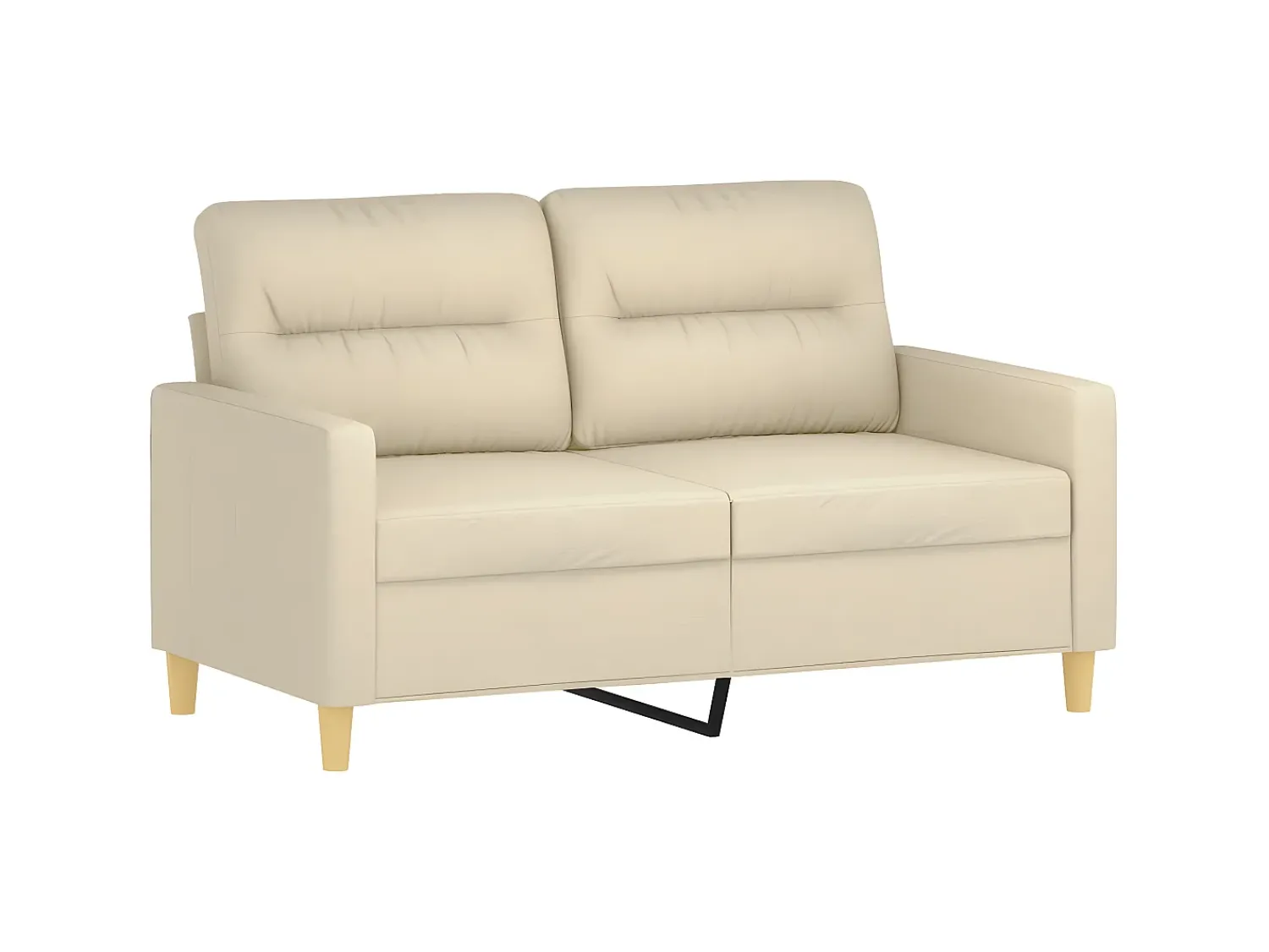 Sofá| Sofá de 2 lugares tecido 120 cm cor PT848887 Creme