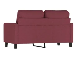 Sofá| Sofá de 2 lugares tecido 120 cm tinto PT319635 Vermelho