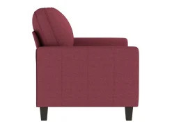 Sofá| Sofá de 2 lugares tecido 120 cm tinto PT319635 Vermelho