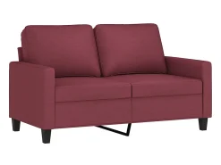 Sofá| Sofá de 2 lugares tecido 120 cm tinto PT319635 Vermelho