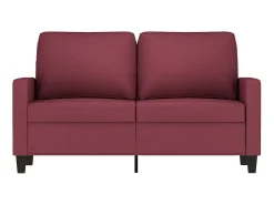 Sofá| Sofá de 2 lugares tecido 120 cm tinto PT319635 Vermelho
