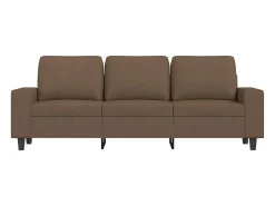 Sofá| Sofá de 3 lugares tecido 180 cm PT247821 Castanho