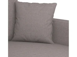 Sofá*vidaxl Sofá de 2 lugares tecido 140 cm cinzento-acastanhado Taupe