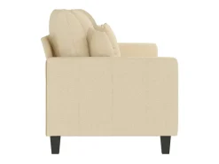 Sofá de 3 lugares tecido 180 cm cor PT681946 Creme