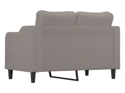 Sofá|vidaxl Sofá de 2 lugares tecido 120 cm cinzento-acastanhado Taupe