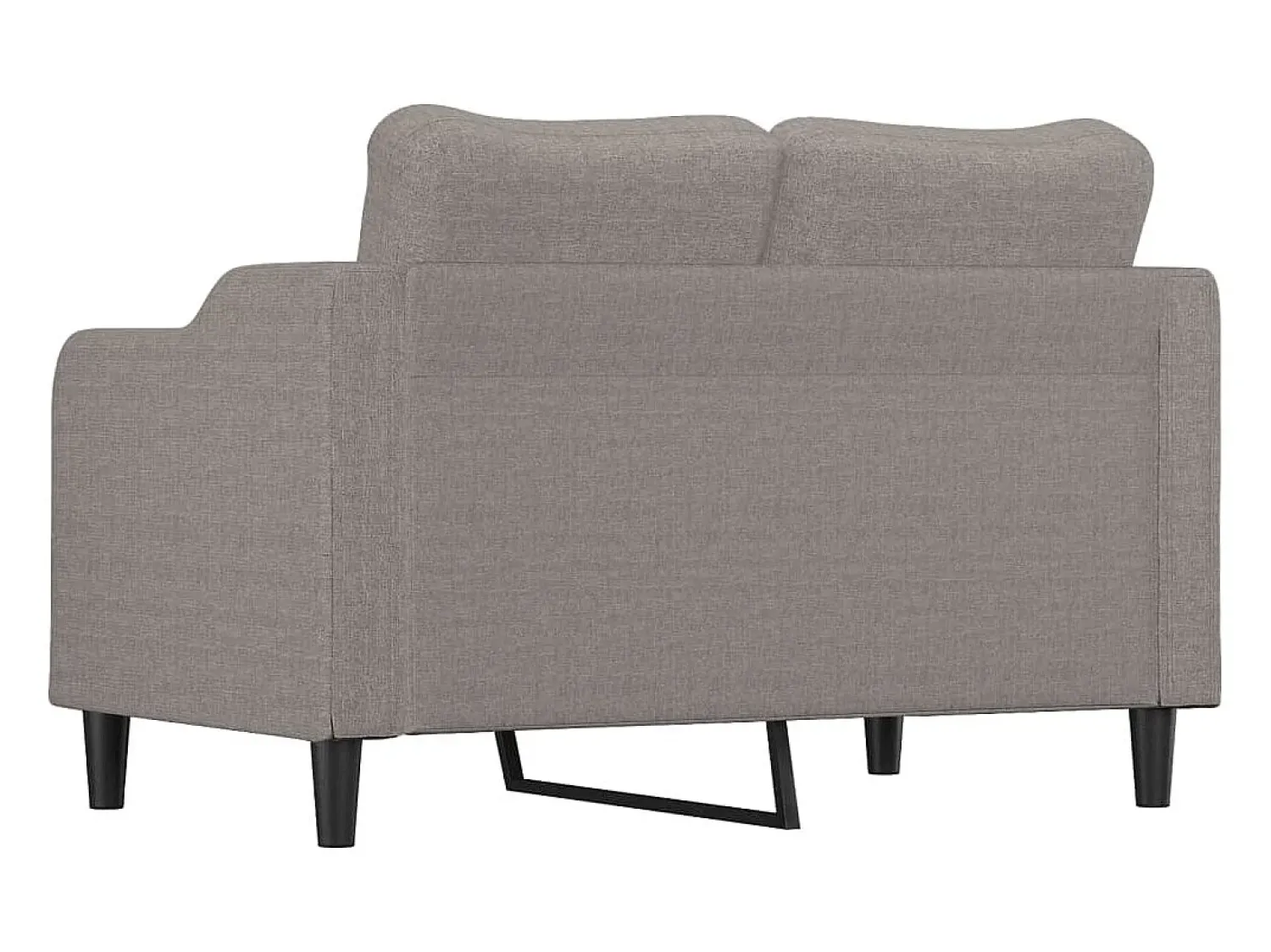 Sofá|vidaxl Sofá de 2 lugares tecido 120 cm cinzento-acastanhado Taupe