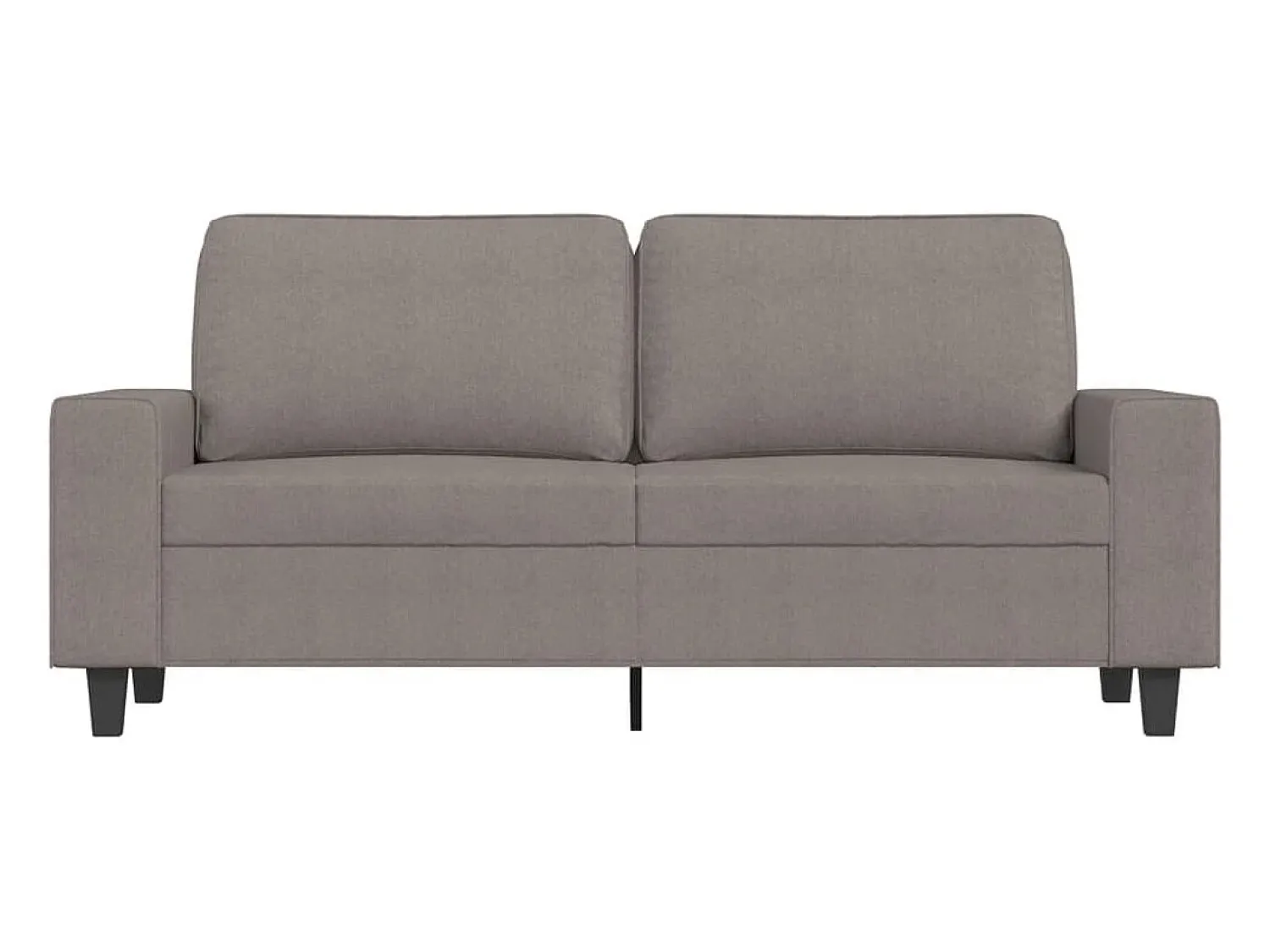 Sale Sofá de 2 lugares tecido 140 cm cinzento-acastanhado PT965339 Taupe