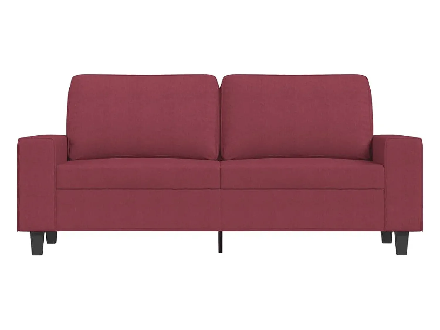 Sofá* Sofá de 2 lugares tecido 140 cm tinto PT550055 Vermelho