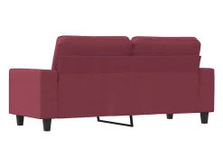 Sofá* Sofá de 2 lugares tecido 140 cm tinto PT550055 Vermelho
