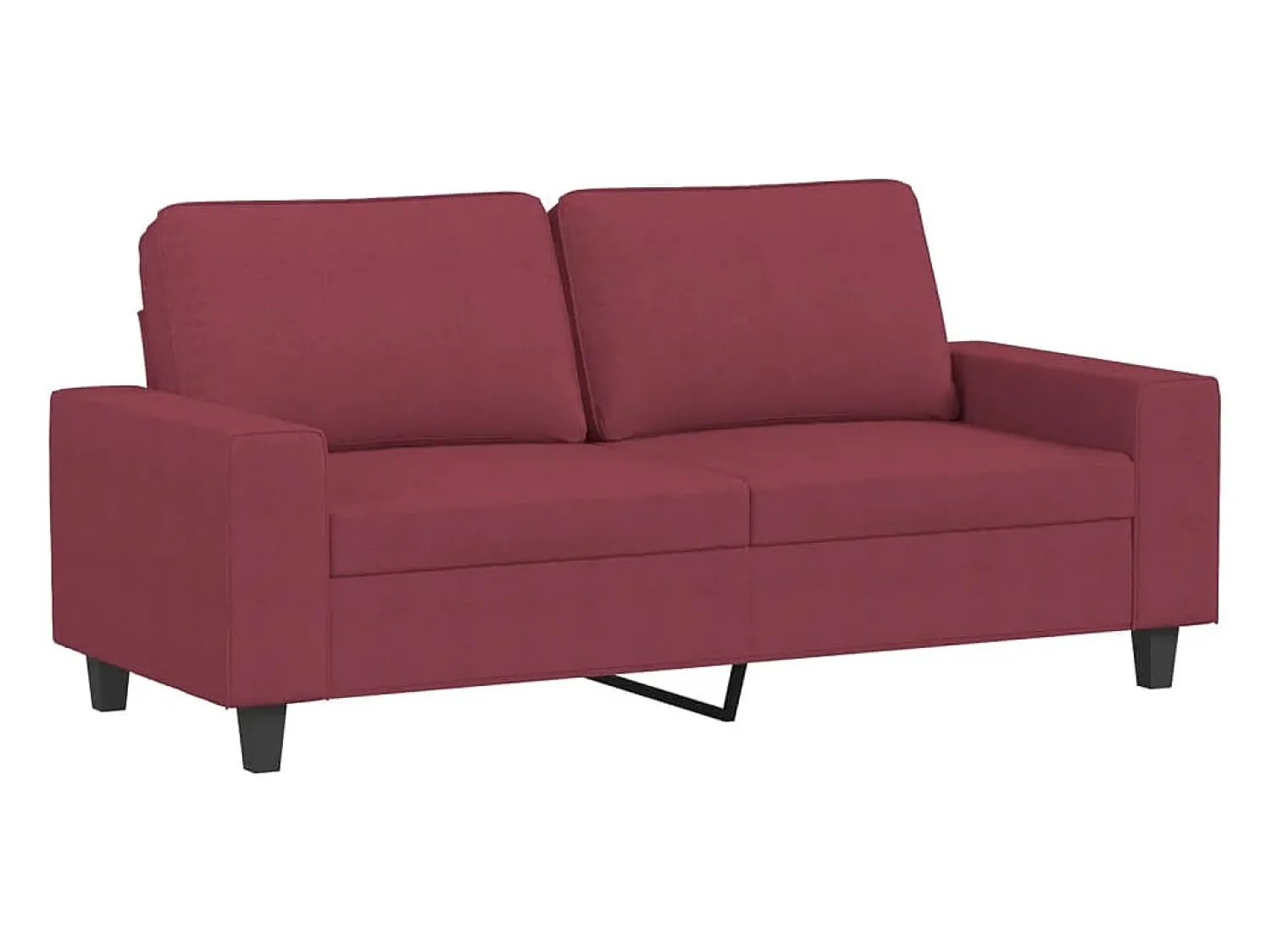 Sofá* Sofá de 2 lugares tecido 140 cm tinto PT550055 Vermelho