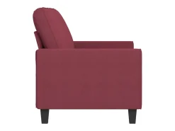 Sofá* Sofá de 2 lugares tecido 140 cm tinto PT550055 Vermelho