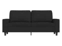 Sofá| Sofá de 2 lugares tecido 140 cm PT945002 Preto