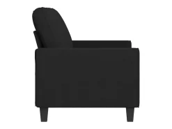 Sofá| Sofá de 2 lugares tecido 140 cm PT945002 Preto