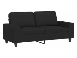 Sofá| Sofá de 2 lugares tecido 140 cm PT945002 Preto