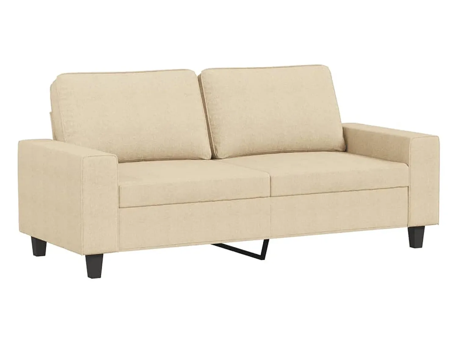 Best Sofá de 2 lugares tecido 140 cm cor PT145661 Creme