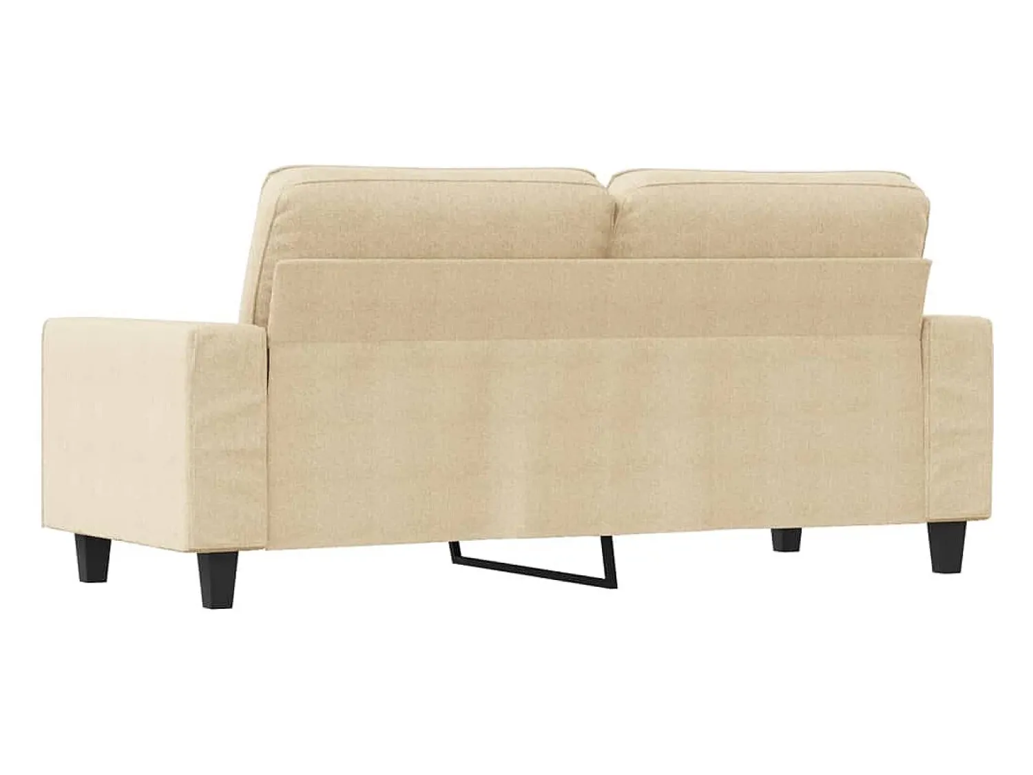 Best Sofá de 2 lugares tecido 140 cm cor PT145661 Creme