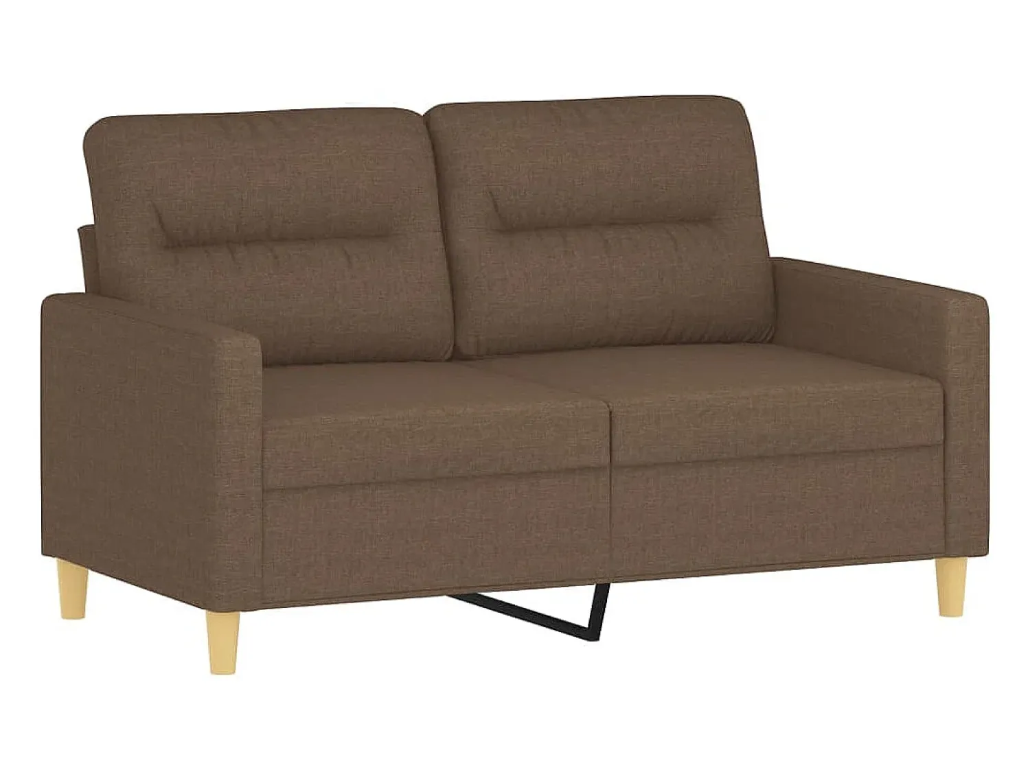 vidaxl Sofá de 2 lugares tecido 120 cm^ Sofá