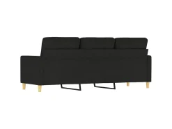 Sofá| Sofá de 3 lugares tecido 180 cm PT299182 Preto