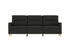 Sofá| Sofá de 3 lugares tecido 180 cm PT299182 Preto