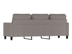 Sale Sofá de 3 lugares tecido 180 cm cinzento-acastanhado PT430279 Taupe