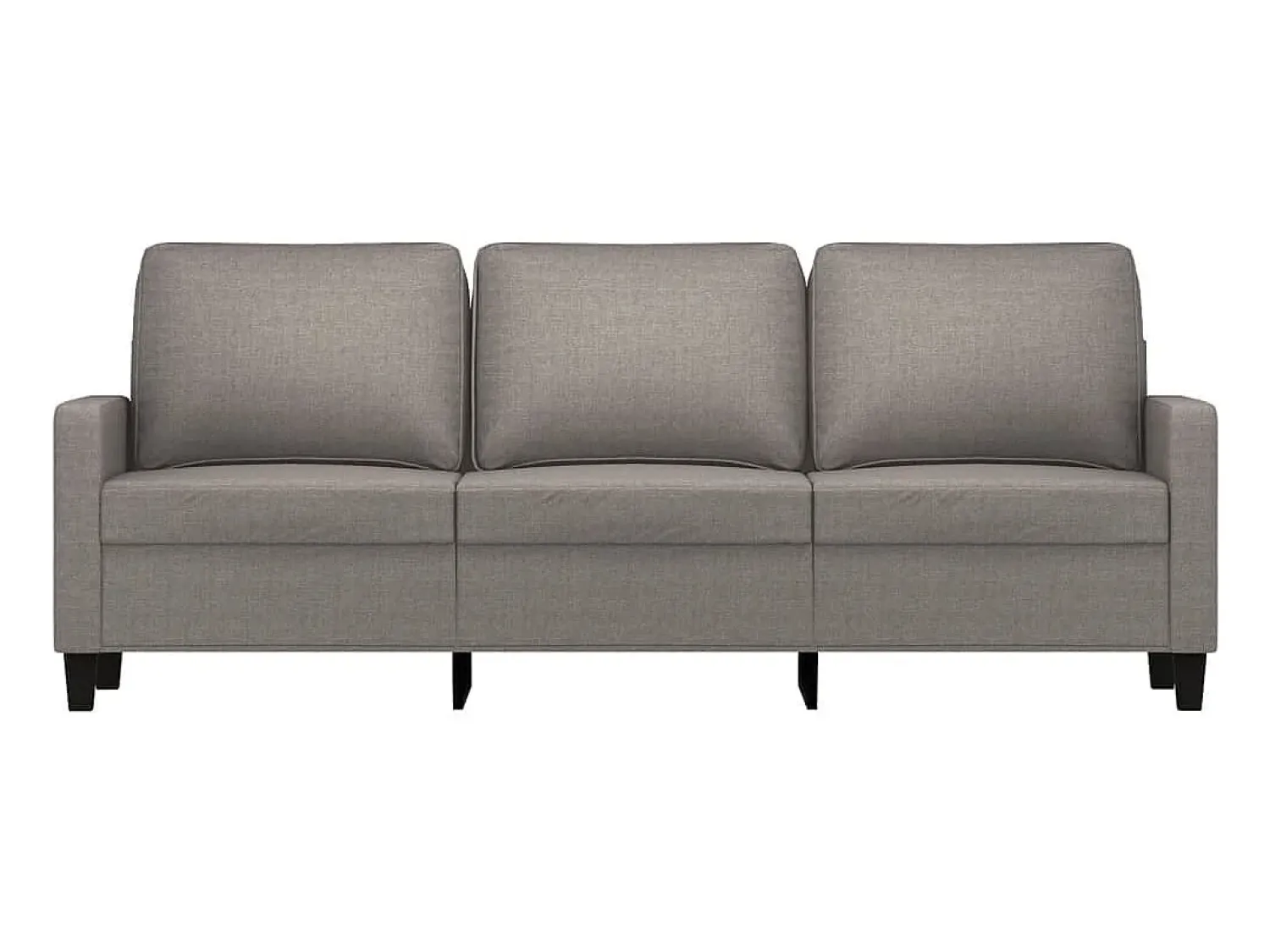 Sale Sofá de 3 lugares tecido 180 cm cinzento-acastanhado PT430279 Taupe