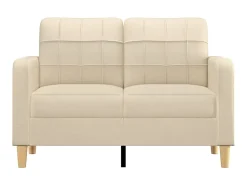 Sofá* Sofá de 2 lugares tecido 120 cm cor PT512699 Creme