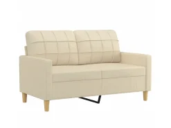 Sofá* Sofá de 2 lugares tecido 120 cm cor PT512699 Creme