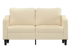 Sale Sofá de 2 lugares tecido 140 cm cor PT545214 Creme