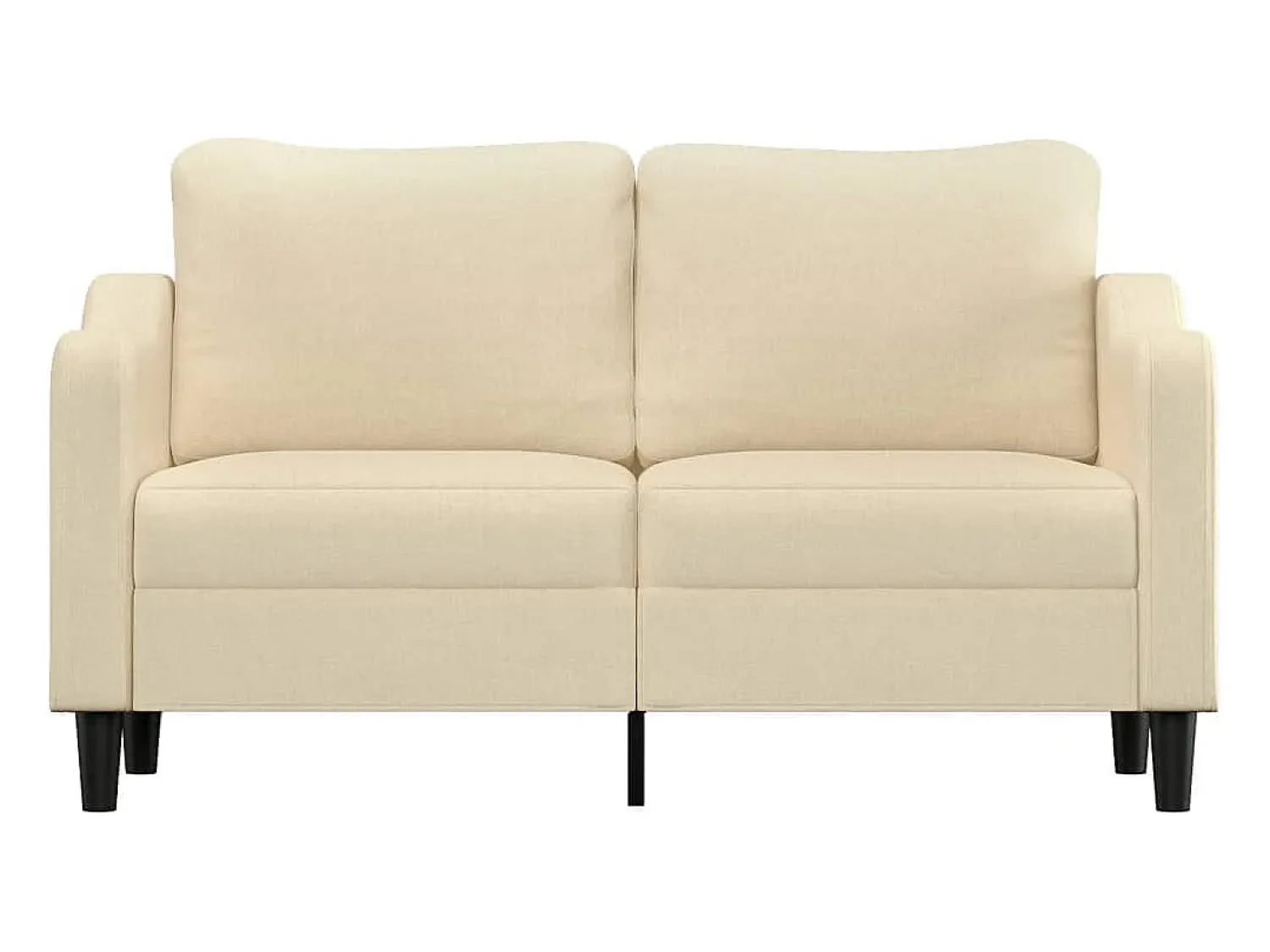 Sale Sofá de 2 lugares tecido 140 cm cor PT545214 Creme