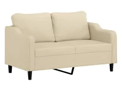 Sale Sofá de 2 lugares tecido 140 cm cor PT545214 Creme