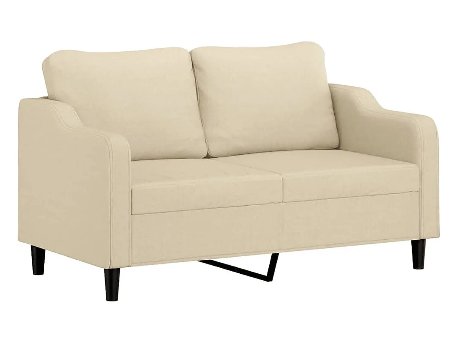 Sale Sofá de 2 lugares tecido 140 cm cor PT545214 Creme