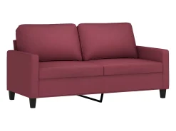Sofá de 2 lugares tecido 140 cm tinto PT129445^ Sofá