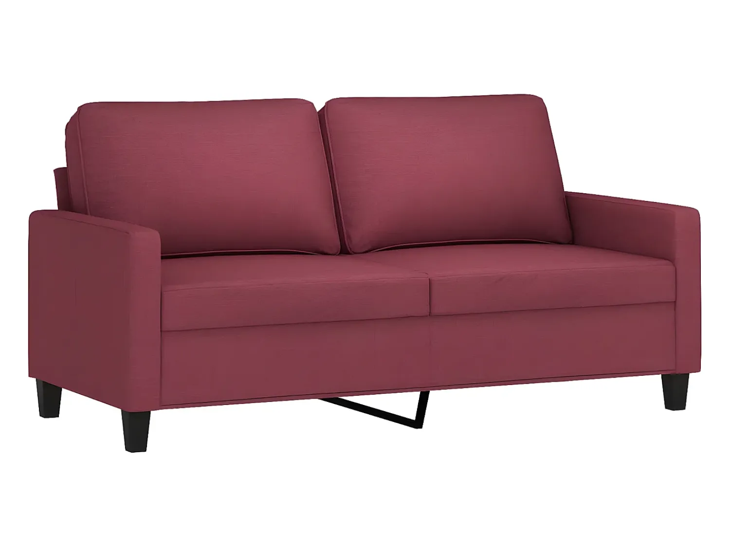 Sofá de 2 lugares tecido 140 cm tinto PT129445^ Sofá