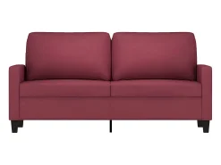 Sofá de 2 lugares tecido 140 cm tinto PT129445^ Sofá