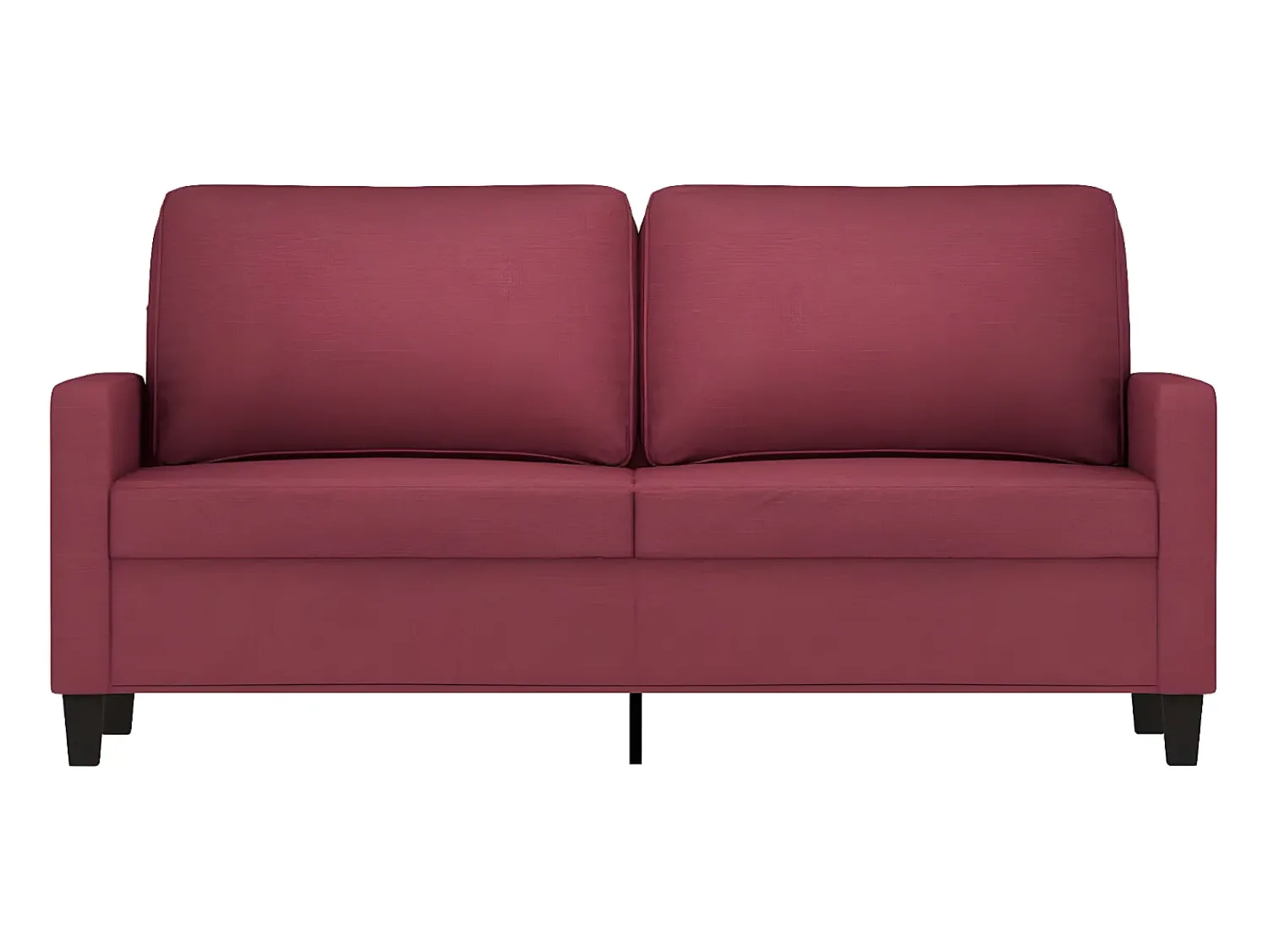 Sofá de 2 lugares tecido 140 cm tinto PT129445^ Sofá