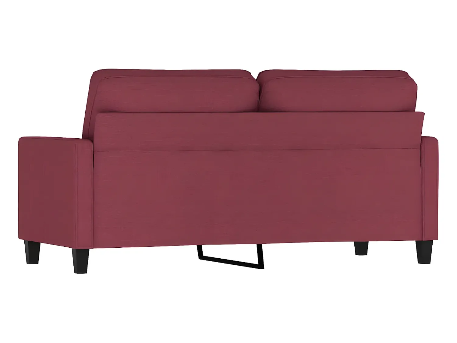 Sofá de 2 lugares tecido 140 cm tinto PT129445^ Sofá