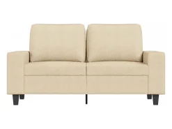 Outlet Sofá de 2 lugares tecido 120 cm cor PT641273 Creme