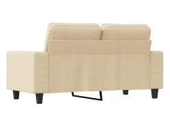 Outlet Sofá de 2 lugares tecido 120 cm cor PT641273 Creme