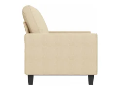 Outlet Sofá de 2 lugares tecido 120 cm cor PT641273 Creme